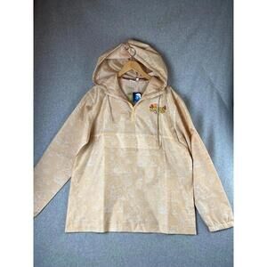 The Smurfs Mens Windbreaker Jacket Pullover Hooded Mushrooms Smurfs Size Large